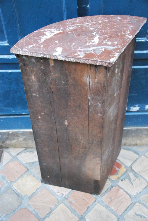 European lacquered corner cabinet 18th century, England