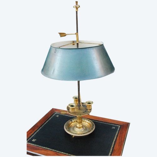 Rare Bouillotte lamp from the 18th century Directoire period