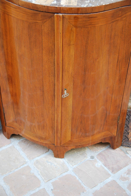 Pair of 18th century Natural Wood Corner Cabinet