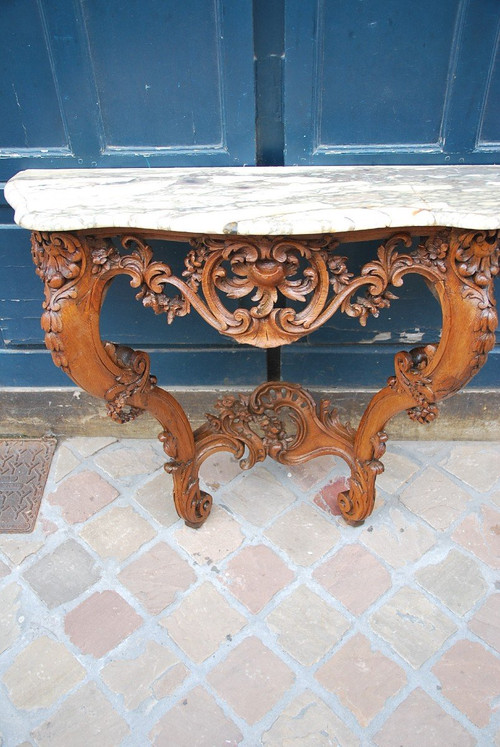 Louis XV Period Oak Console