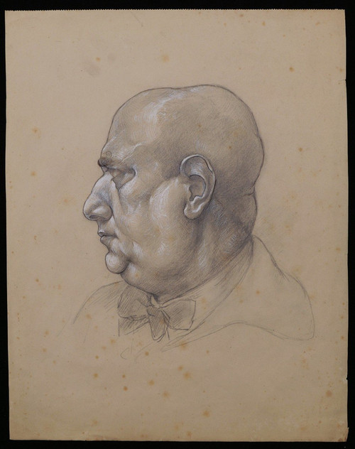 Robert West, Autoportrait de profil