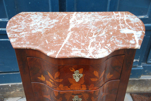 Holland Flower Marquetry Chest Of Drawers