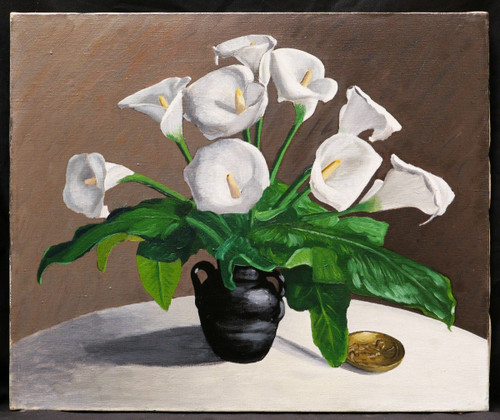 Georges THILL, alias Serge GHILLOT, Vase with arums