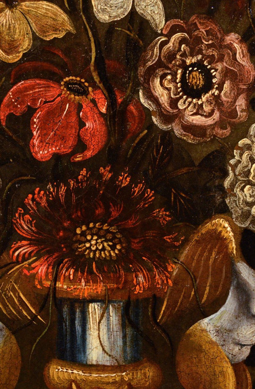 Till Life Of Flowers In A Classic Vase, Master  Of The Grotesque Vase (rome,  17th Century)