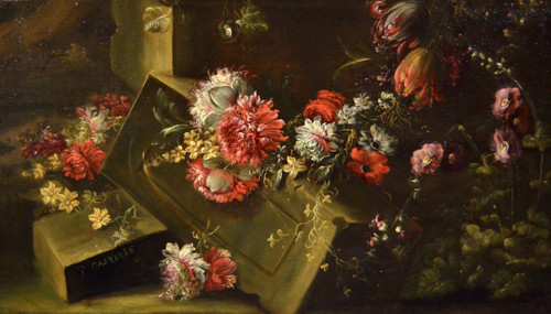 Pieter Casteels III -signed- (antwerp 1684 - 1749 Richmond) Floral Still Life