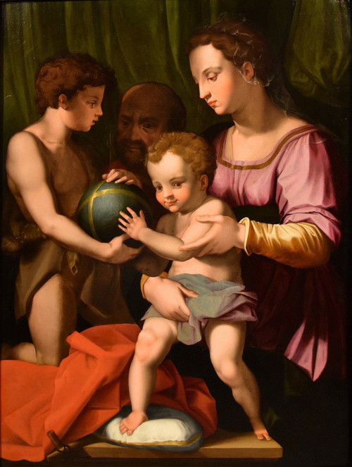 The Holy Family With San Giovannino, Agnolo Bronzino (florence 1503 -1572)