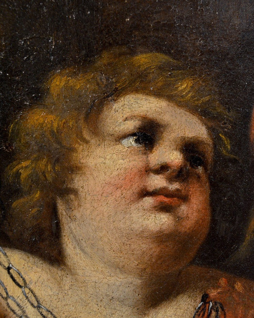 Pair Of Winged Putti, Giovanni Battista Merano (Genoa 1632 - 1698)