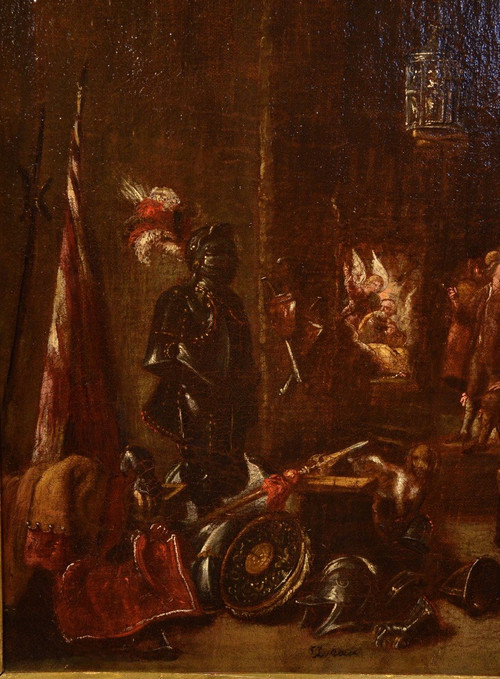 Le Corps De Garde, Atelier Von David Teniers Der Jüngere (Antwerpen 1610 - Brüssel 1690)