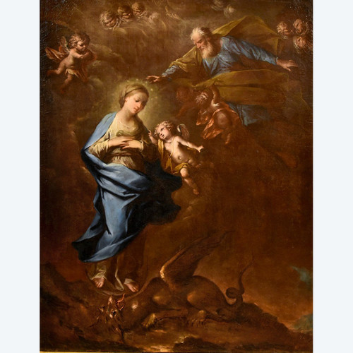 Immaculate Virgin, Workshop Of Pietro Da Cortona  (1597 - 1669) Atelier