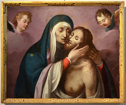 La Pietà Aux Deux Chérubins, Scipione Pulzone (Gaeta 1550 - Rome 1598) entourage de