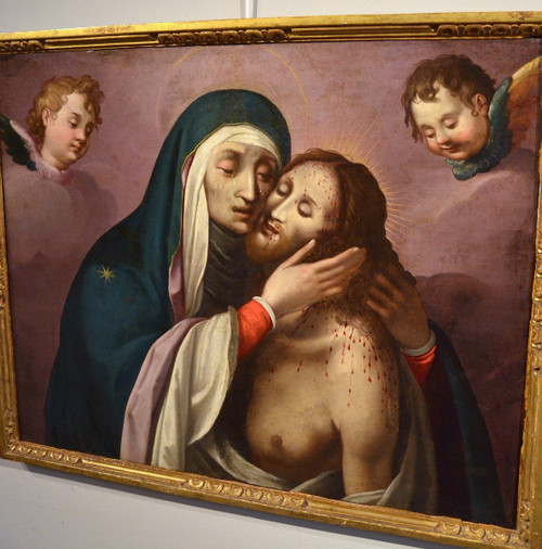 La Pietà Aux Deux Chérubins, Scipione Pulzone (Gaeta 1550 - Rome 1598) entourage de