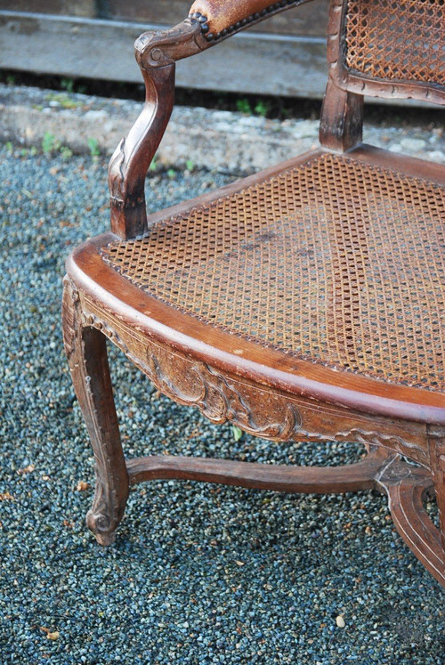 Regency Period Caned Office Armchair