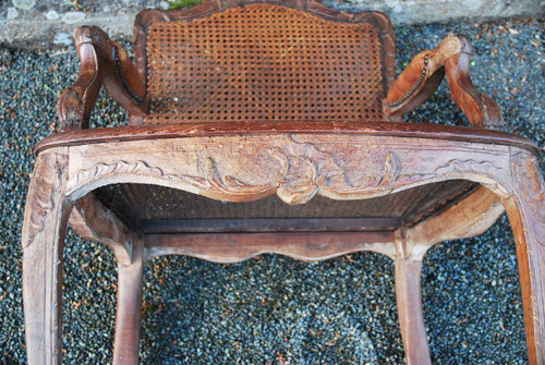 Regency Period Caned Office Armchair