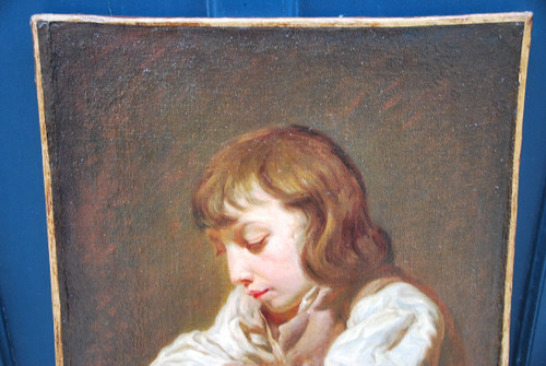 Greuze Follower Of; Portrait of a Young Boy, Late 18th Century