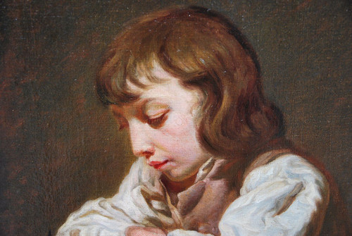 Greuze Follower Of; Portrait of a Young Boy, Late 18th Century