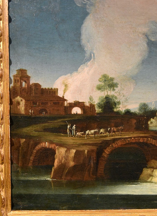  Paolo Anesi (rome 1697 - 1773), River Landscape Of The Lazio Countryside