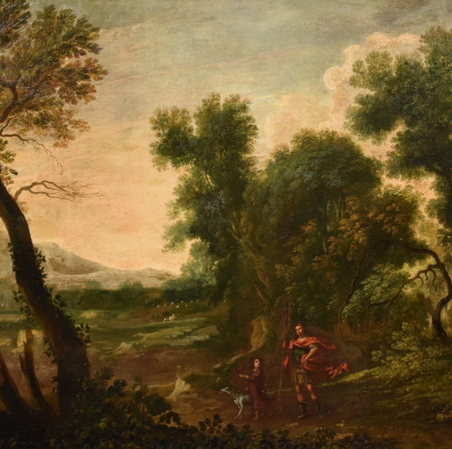 Gaspard Dughet (rome 1615 - 1675), Woodland Landscape With The Archangel Raphael And Tobiolo