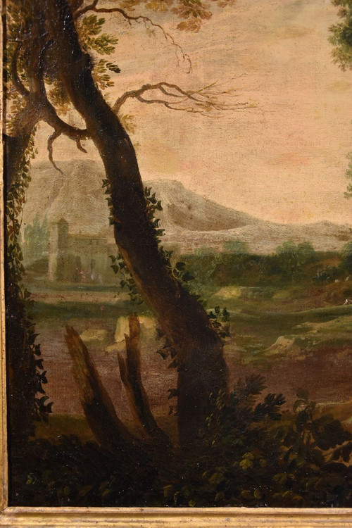 Gaspard Dughet (rome 1615 - 1675), Woodland Landscape With The Archangel Raphael And Tobiolo