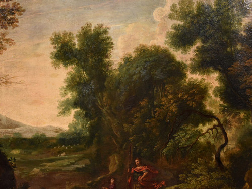 Gaspard Dughet (rome 1615 - 1675), Woodland Landscape With The Archangel Raphael And Tobiolo