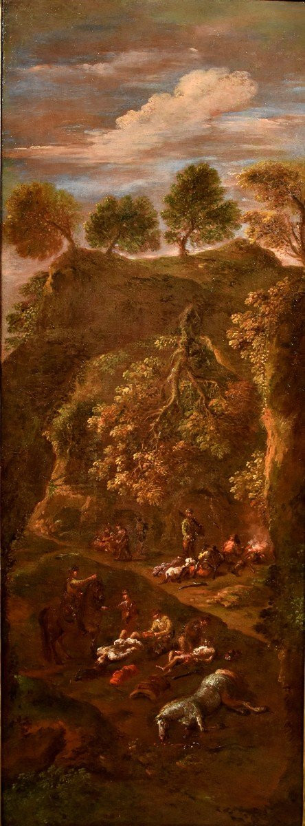 Giuseppe Zais (belluno 1709 - Treviso 1781), The Assault Of The Brigands / After The Assault