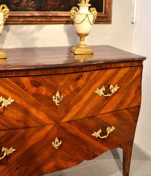 Splendid Louis XV Commode With Two Drawers, Genoa, First Half Of The Eighteenth Century