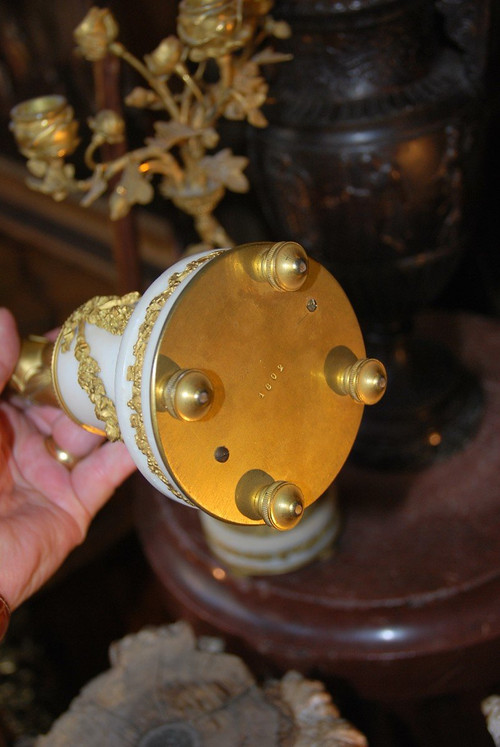 Pair Of Napoleon III Putti Candlesticks