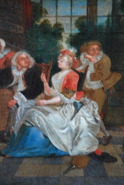 Harlequin, Interior Scene, 18th century