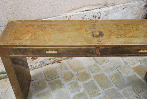 Console in ottone circa 1970