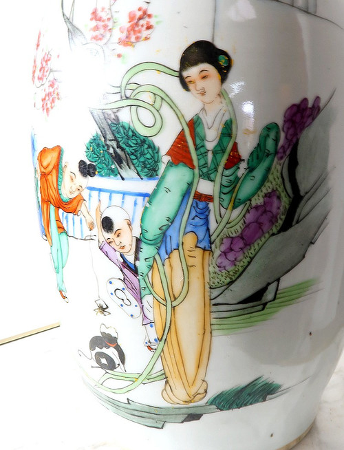 Balustervase aus Porzellan, China - Anfang 20.