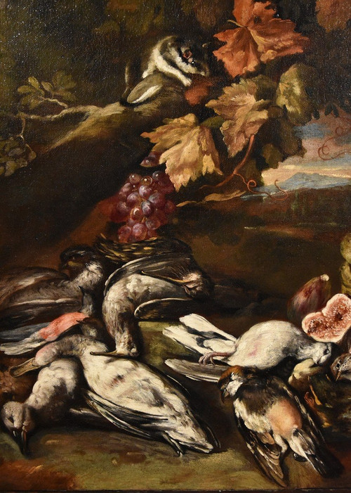 Still Life In A Landscape, Giovanni Paolo Castelli, Known As Spadino (rome, 1659-1730) Attribut