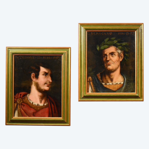 The Emperors Julius Caesar And Octavian, Tiziano Vecellio (1490 -1576) Follower Of