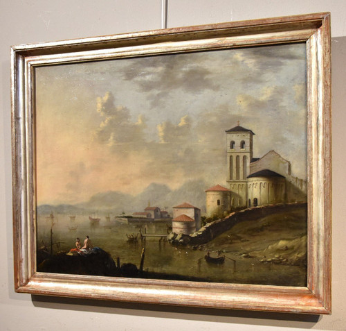 Coastal Landscape Of The Mediterranean, Flemish Painter Active In Italy In The Eighteenth Centu