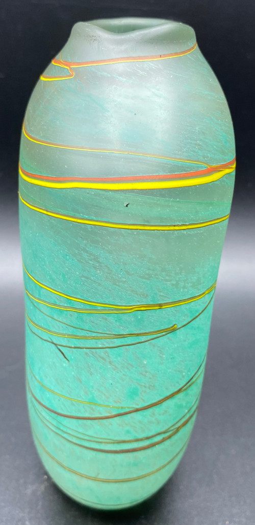 VASE PATE DE VERRE 