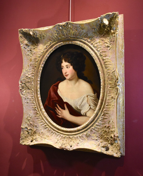 Portrait De La Jeune Duchesse Ortensia Mancini, Jacob Ferdinand Voet (anvers 1639 - Paris 1689)