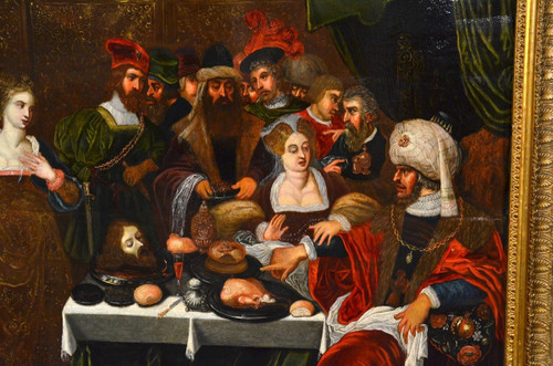 Gaspar Van Den Hoecke (antwerp, 1585 - 1648) Herod's Banquet