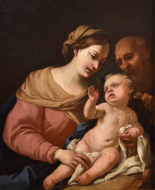 The Holy Family, Domenico Piola (genoa 1627-1703) Circle Of 