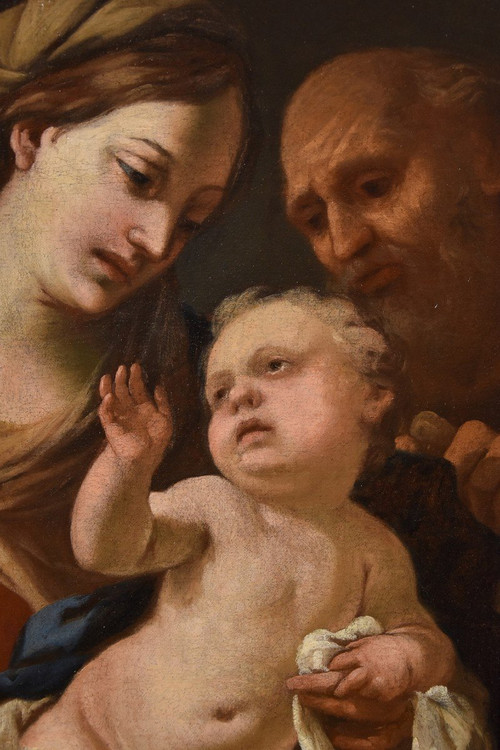 The Holy Family, Domenico Piola (genoa 1627-1703) Circle Of 