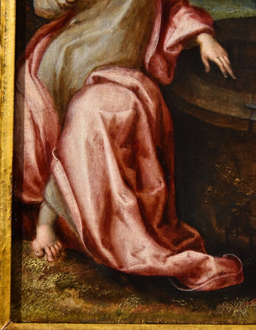 Christ Et La Samaritaine, Ludovico Pozzoserrato (anvers 1550 - Trévise 1605)