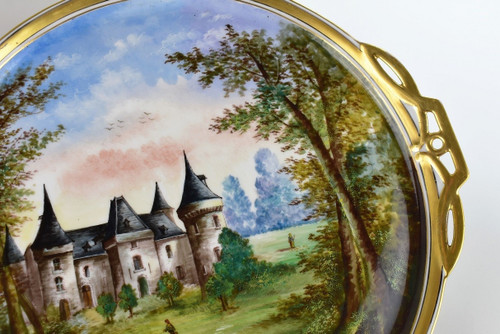 Grand Plateau En Porcelaine De Limoges