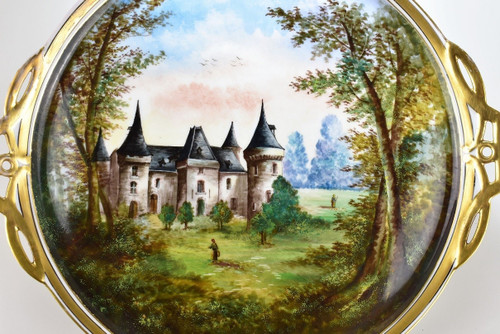 Grand Plateau En Porcelaine De Limoges