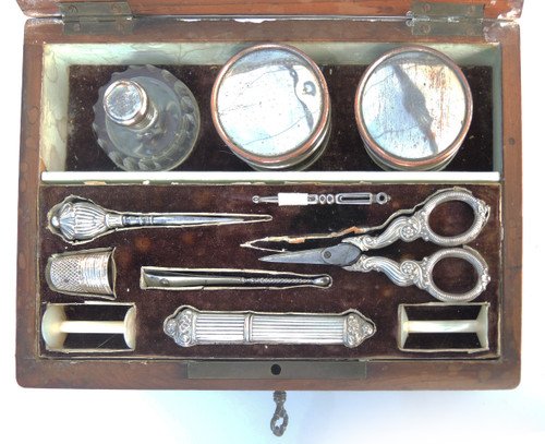 Music box toiletry sewing kit