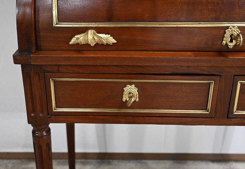 Small Louis XVI Cylinder Desk, Napoleon III Period – Mid-19th Century