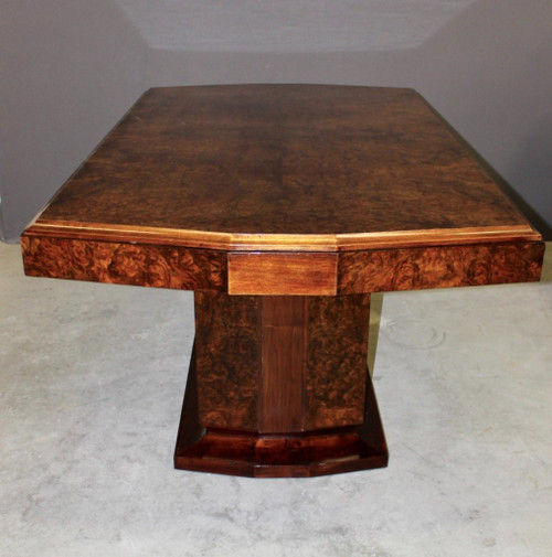 Art Deco Mahogany And Elm burl table circa 1930