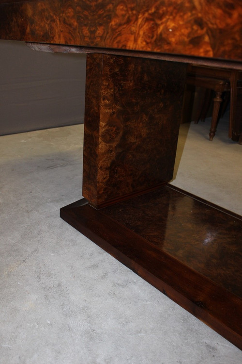 Art Deco Mahogany And Elm burl table circa 1930