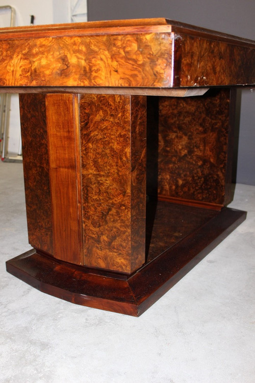 Art Deco Mahogany And Elm burl table circa 1930