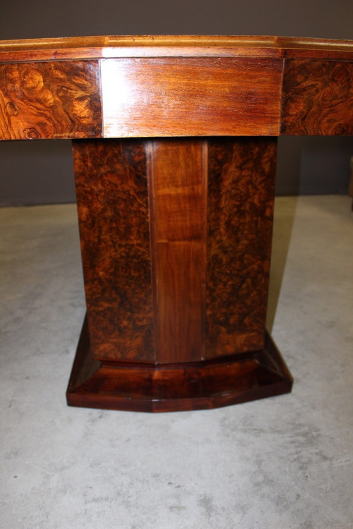 Art Deco Mahogany And Elm burl table circa 1930