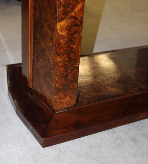 Art Deco Mahogany And Elm burl table circa 1930