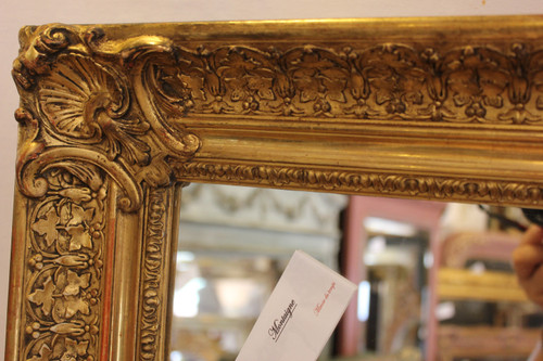 Pair Of Antique Rectangle Mirrors, Gold Leaf 52 X 93 Cm