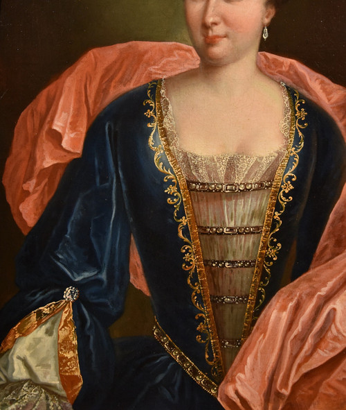 Portrait De Marianne De Cogny, François De Troy (toulouse 1645 - Paris 1730), Atelier