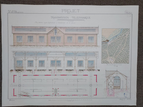 14 Dessins d'architecture 19e siècle